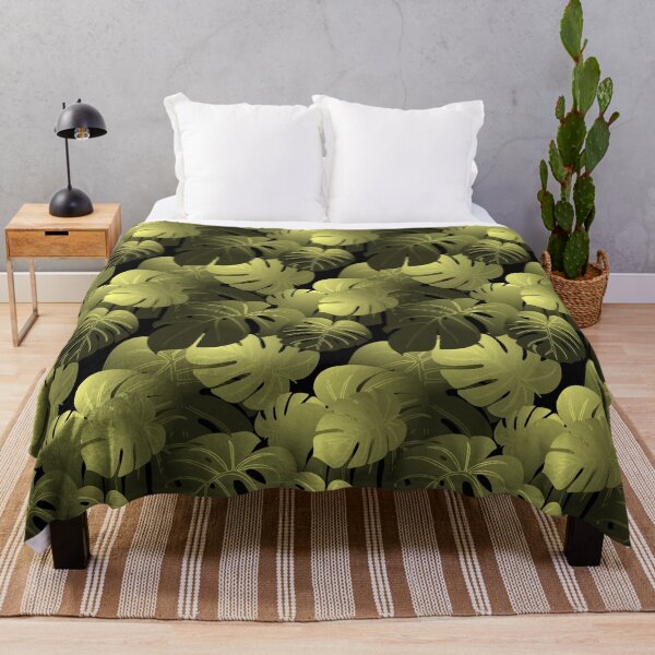 Item preview, Moody Monstera Yellow Repeat 5748 designed and sold by Art in My Loft.