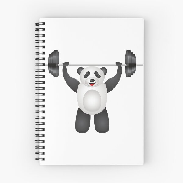 Item preview, Panda working out designed and sold by YuneDesigns.