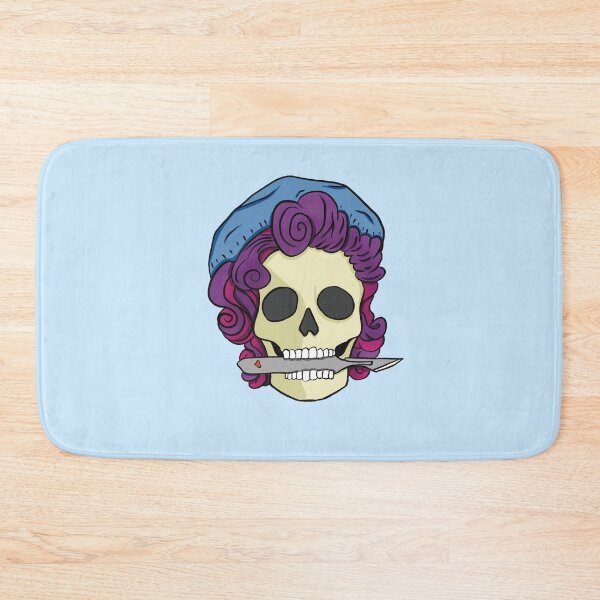 Item preview, Surgical Tech Halloween Skull sharp gloves scrub designed and sold by tinypurpleland.