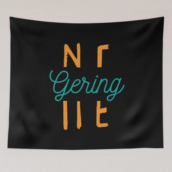 Item preview, Gering Nebraska City Typography designed and sold by Creatively Torn.