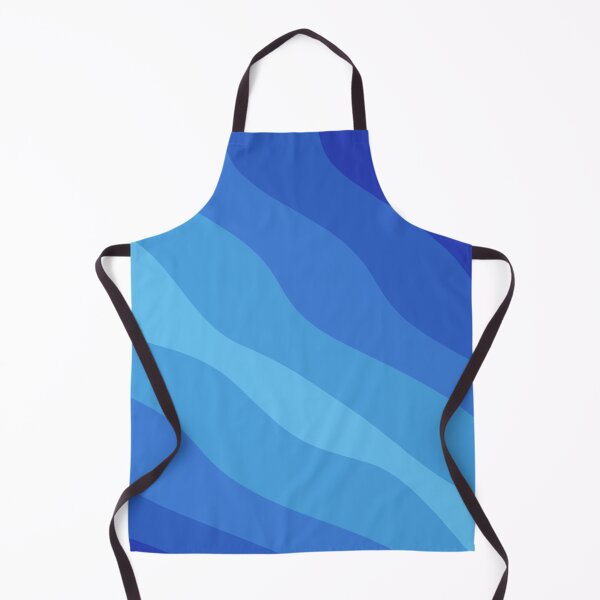 Item preview, Shades of Blue Sea Wave Stripes designed and sold by patternsoup.