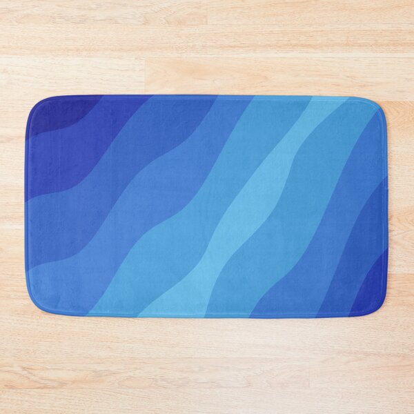 Item preview, Shades of Blue Sea Wave Stripes  designed and sold by patternsoup.
