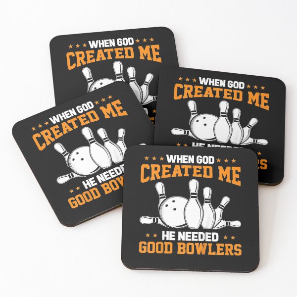 Item preview, Funny Bowling When God Created Me He Needed Good Bowlers  designed and sold by JethroShop.