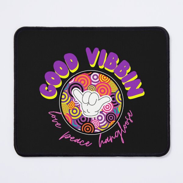 Item preview, Good Vibes Love Peace Hangloose Shaka Retro Hippie designed and sold by Vibbin4Life33.