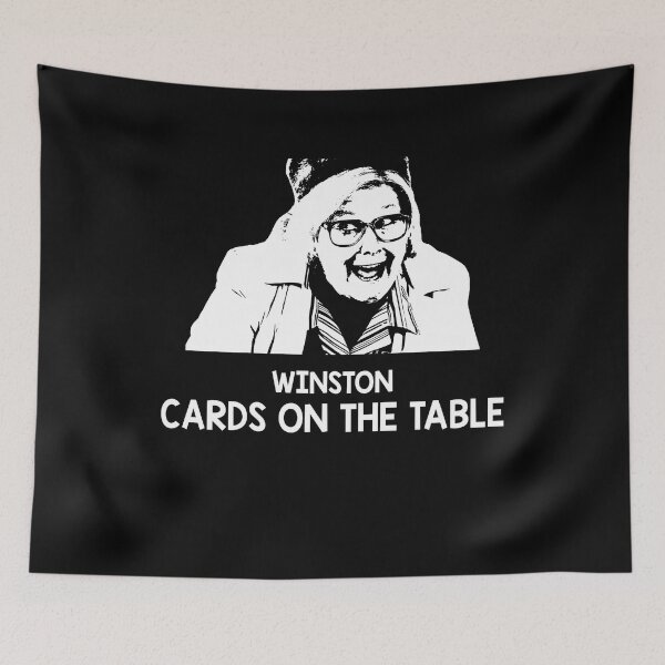 Item preview, White And Black Still Game Movies - Winston Cards On The Table designed and sold by EricMary7.