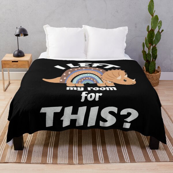 Item preview, I Left My Room For This - Cute Dinosaur Lover designed and sold by SharpThreadZ.