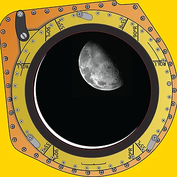 Artwork thumbnail, Apollo Command Module Window by Astro3antica