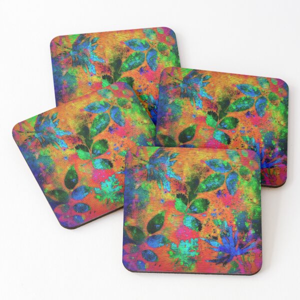 Item preview, Botanical cyanotype autumn leaves designed and sold by Red Witch Art.