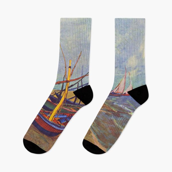 Item preview, Vincent Van Gogh - Fishing Boats on the Beach at Saintes-Maries designed and sold by Vivanne-art.