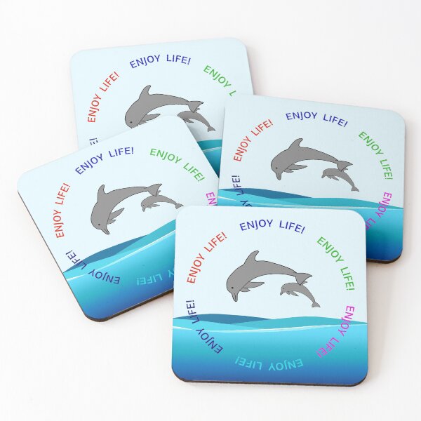 Item preview, Two Dolphins leaping designed and sold by Otter-Bay.