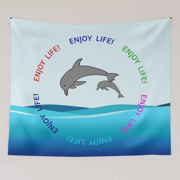 Item preview, Two Dolphins leaping designed and sold by Otter-Bay.