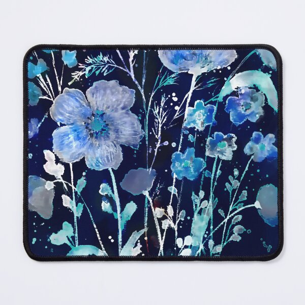 Item preview, Blue Cyanotype floral designed and sold by Red Witch Art.