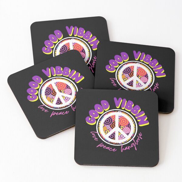 Item preview, Good Vibes Peace Love And Hangloose Retro Hippie  designed and sold by Vibbin4Life33.