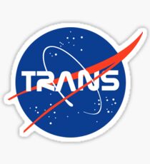 (THE ORIGINAL) Trans* - Nasa Logo inspired design. Sticker