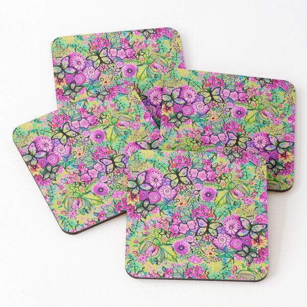 Item preview, Butterflies and flowers designed and sold by varelagraphics.