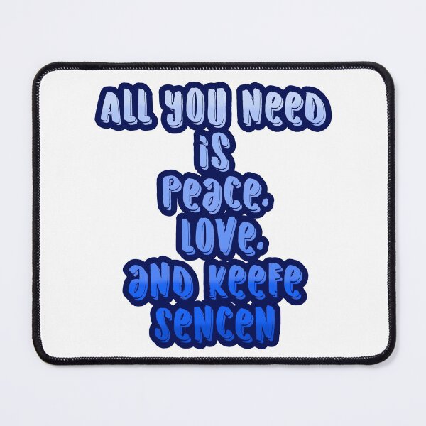 Item preview, All You Need Is Peace, Love, and Keefe Sencen designed and sold by Shea Sketches.