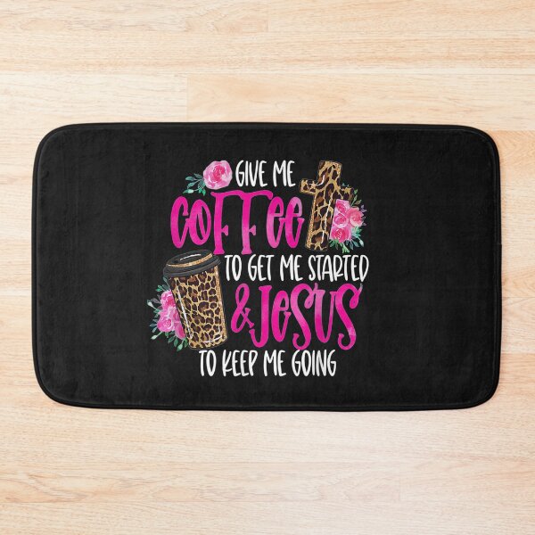 Item preview, Give me coffee to get me started and jesus to keep me going T-Shirt designed and sold by Bener-Zurich.