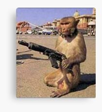 Army Monkey Canvas Print