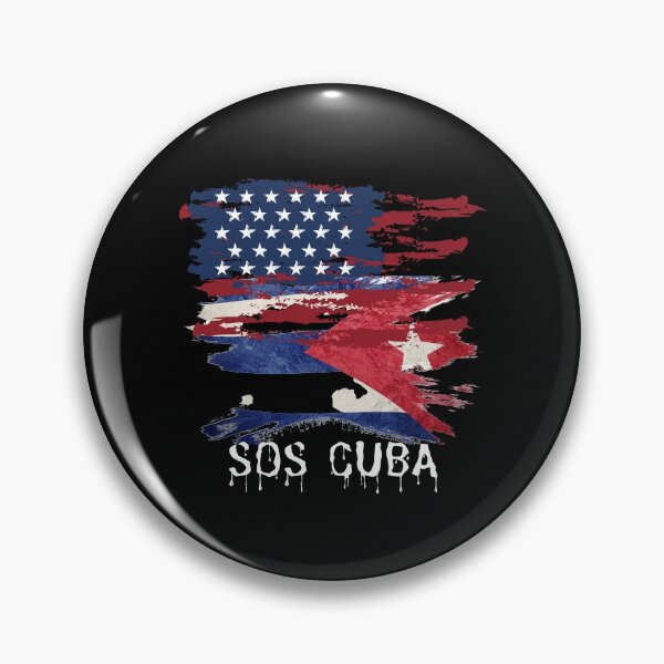 Item preview, Half American Cuban Flag SOS Cuba Vintage - Streak Half-Caste designed and sold by DKA-2ndBoy.