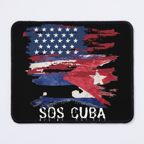 Item preview, Half American Cuban Flag SOS Cuba Vintage - Streak Half-Caste designed and sold by DKA-2ndBoy.