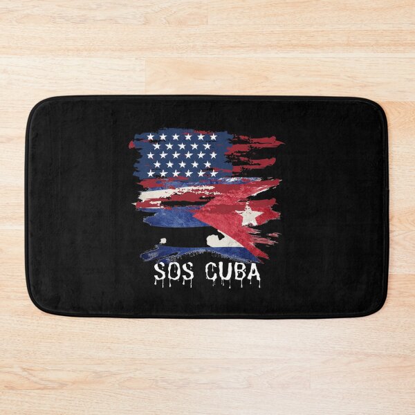 Artikelvorschau, Halbamerikanische kubanische Flagge SOS Cuba Vintage - Streak Half-Cast entworfen und verkauft von DKA-2ndBoy.