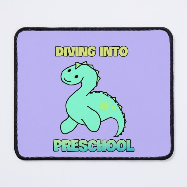 Item preview, Diving into preschool Cute Dinosaur Backtoschool Quote designed and sold by NerdyChibi.