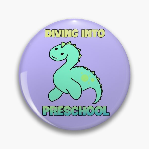 Item preview, Diving into preschool Cute Dinosaur Backtoschool Quote designed and sold by NerdyChibi.