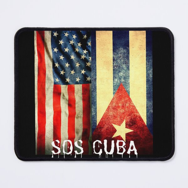 Item preview, Half American Cuban Flag SOS Cuba Vintage - Vertical Flag Half-Caste designed and sold by DKA-2ndBoy.