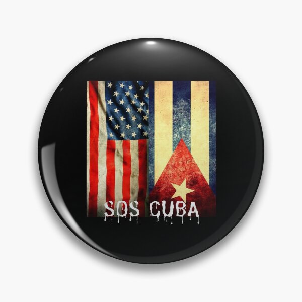 Item preview, Half American Cuban Flag SOS Cuba Vintage - Vertical Flag Half-Caste designed and sold by DKA-2ndBoy.