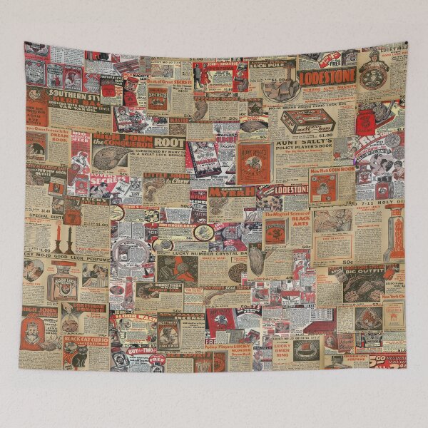 Item preview, Vintage Hoodoo Advertisement Collage  designed and sold by Blackvladimir.