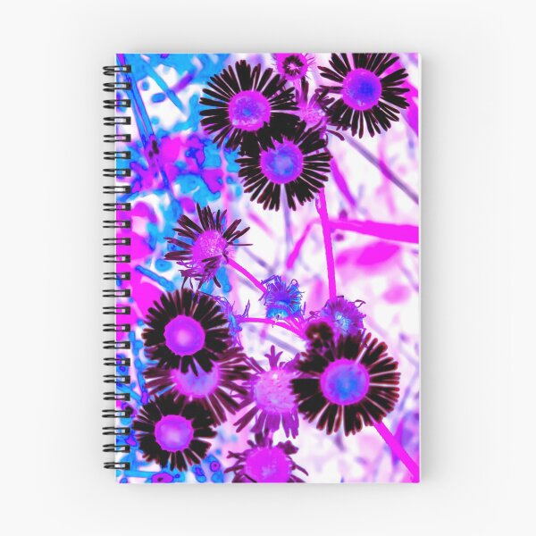 Item preview, Pink Blue Inverted Summer Flowers designed and sold by wildjellybeans.