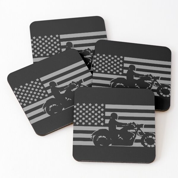 Artikelvorschau, Motorrad mit amerikanischer Flagge entworfen und verkauft von poppyballard918.