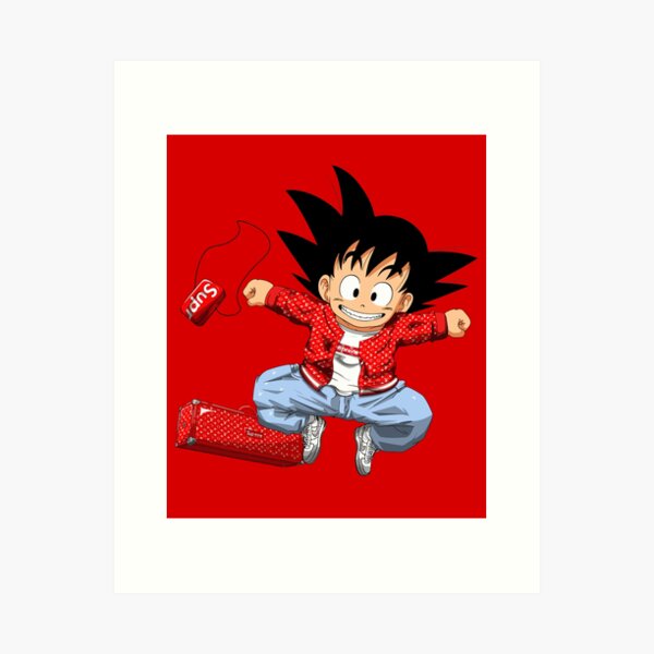 GOKU DRIP Framed Art Print for Sale by seciliakalil