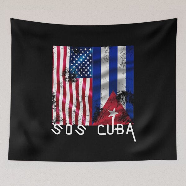 Item preview, Half American Cuban Flag SOS Cuba Vintage - Dirty Half-Caste designed and sold by DKA-2ndBoy.