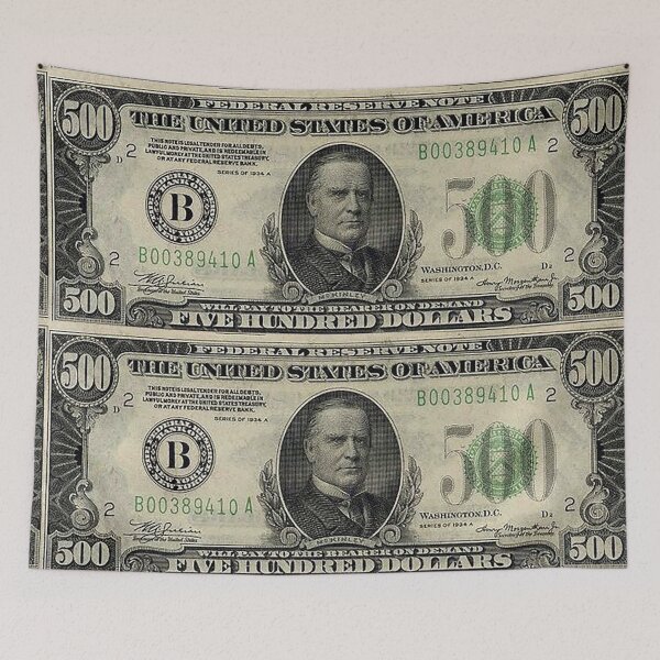 Artikelvorschau, 500 US-Dollar-Schein, Präsident McKinley, Federal Reserve Note entworfen und verkauft von Nostrathomas66.
