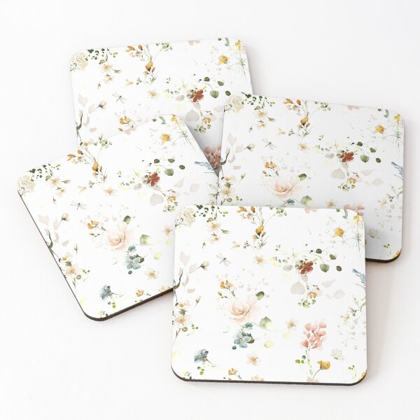 Item preview, Fall Garden Flowers, Autumn Botanical Pattern DIY Background Color designed and sold by PixDezines.