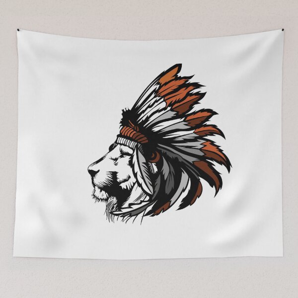 Item preview, Lion Native American designed and sold by Colandia.