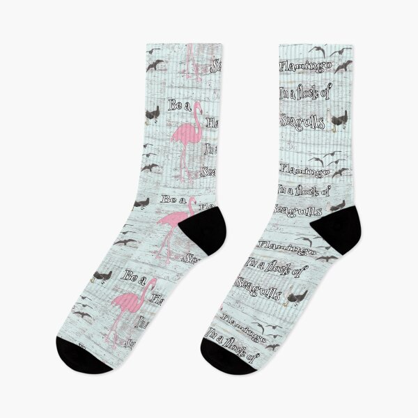 Item preview, Flamingo in a flock of seagulls, flock seagulls - flamingo lover quote designed and sold by NathBros.