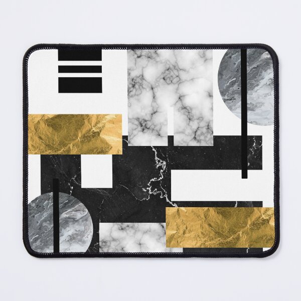 Item preview, Abstract Black and Gold Geometric Shapes designed and sold by KA DESIGNS.
