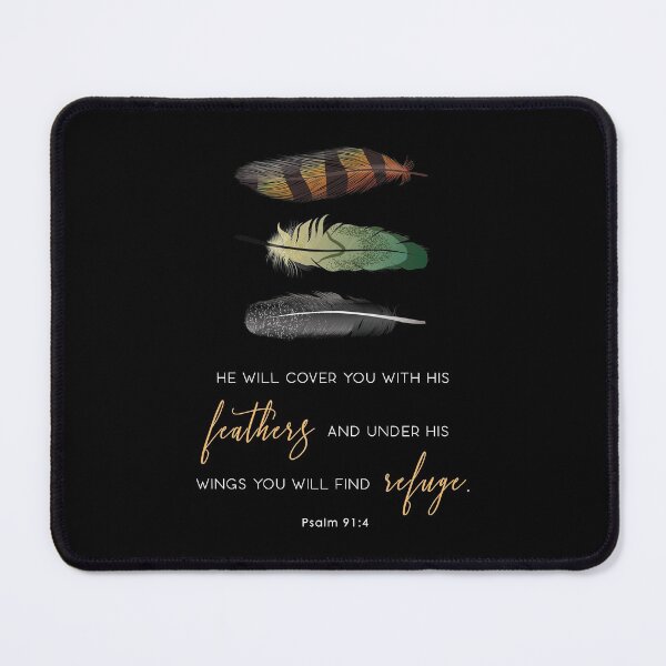 Item preview, Minimalist Bible Verse - Psalm 91:4 designed and sold by KA DESIGNS.