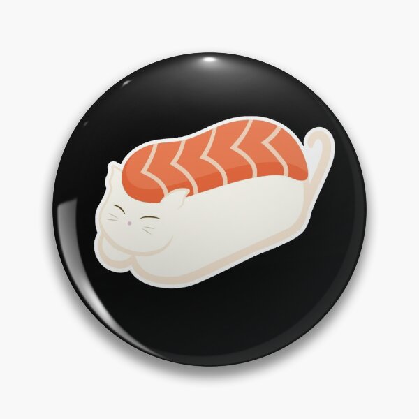 Item preview, Cute Salmon Nigiri Sushi Cat designed and sold by young85.