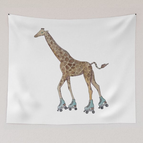 Item preview, roller skating giraffe  designed and sold by -Lily-Anne-.