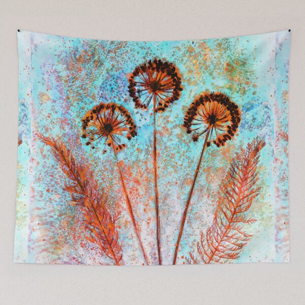 Item preview, Botanical mixed media designed and sold by Red Witch Art.