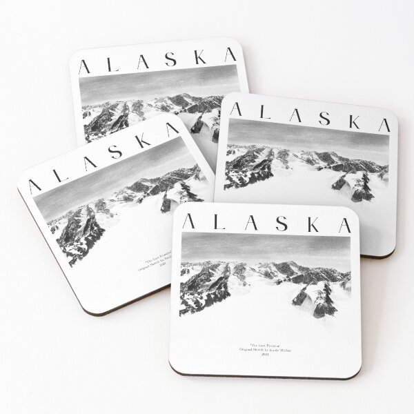 Item preview, Alaska The Last Frontier Original Sketch designed and sold by emilywalkerart.