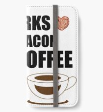 Works for Bacon and Coffee iPhone Wallet/Case/Skin