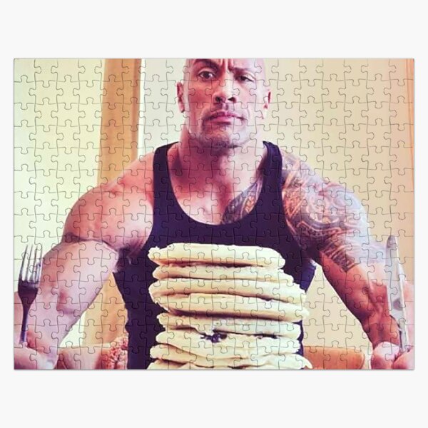 Artikel-Vorschau von Dwayne The Rock Johnson isst Blaubeerpfannkuchen, designt und verkauft von ThadCox.
