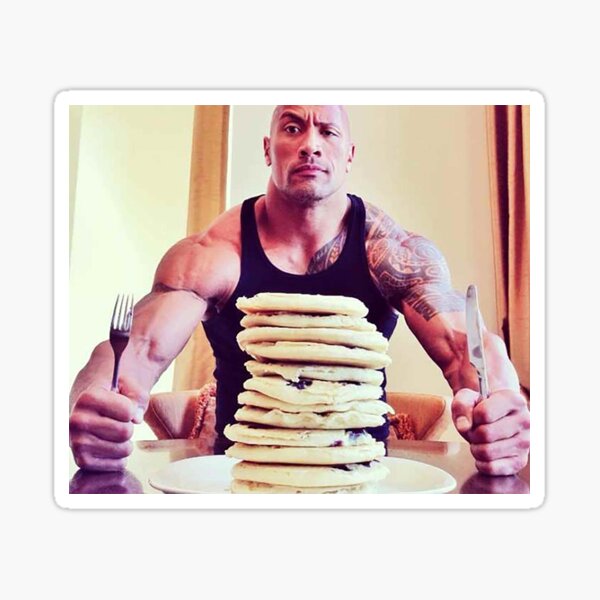 Artikel-Vorschau von Dwayne The Rock Johnson isst Blaubeerpfannkuchen, designt und verkauft von ThadCox.