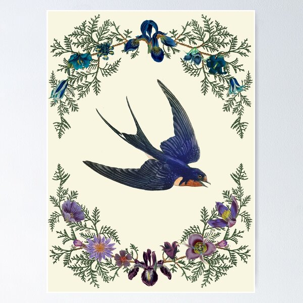 Item preview, Pájaro botánico vintage designed and sold by mninem.