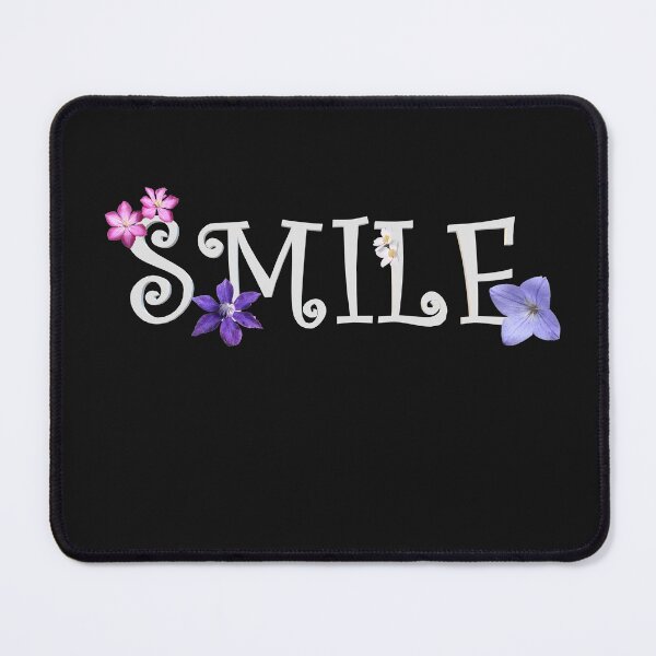 Item preview, Smile with White Letters and Flowers designed and sold by AloraDawnEve.