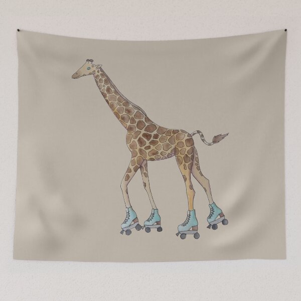 Item preview, roller skating giraffe  designed and sold by -Lily-Anne-.